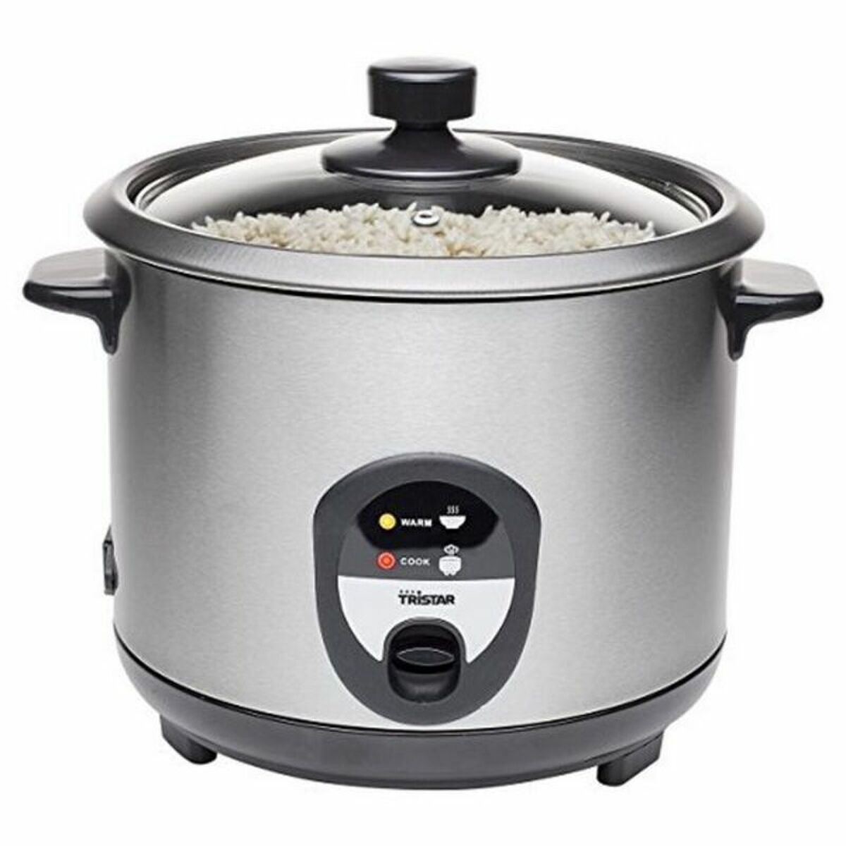 Rice Cooker Tristar RK-6127 Grey Black/Silver Silver Stainless steel 500 W