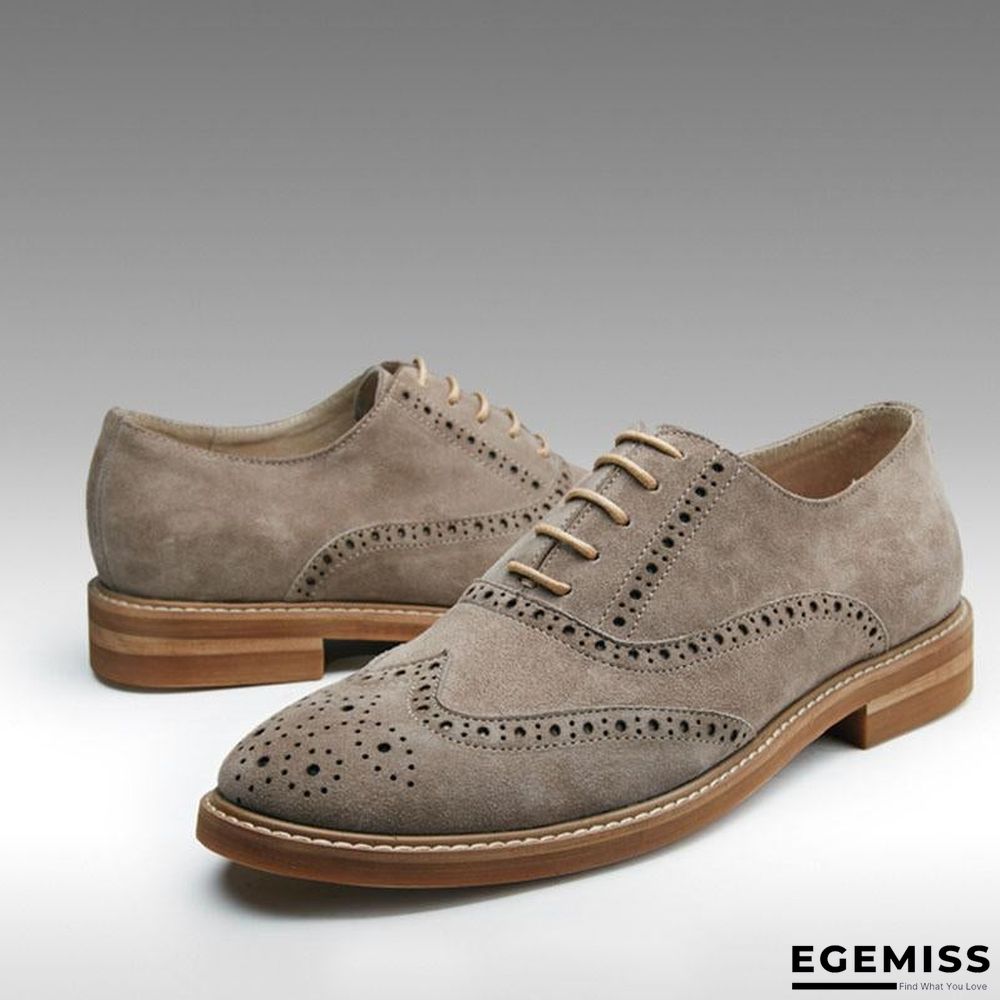 Men's Business Classic Suede Brogue Shoes | EGEMISS