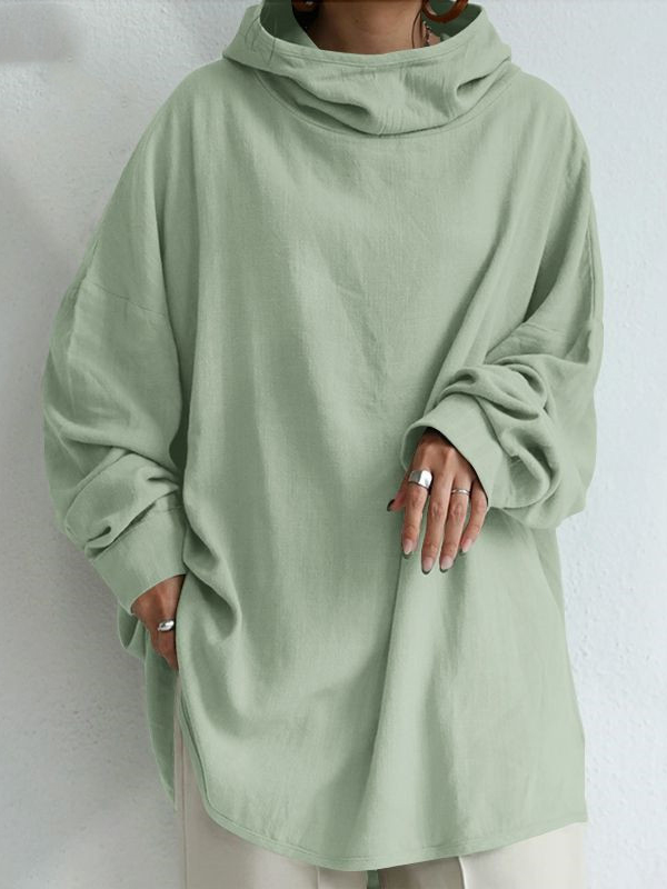 Loose Vintage Cotton Linen Hoodie