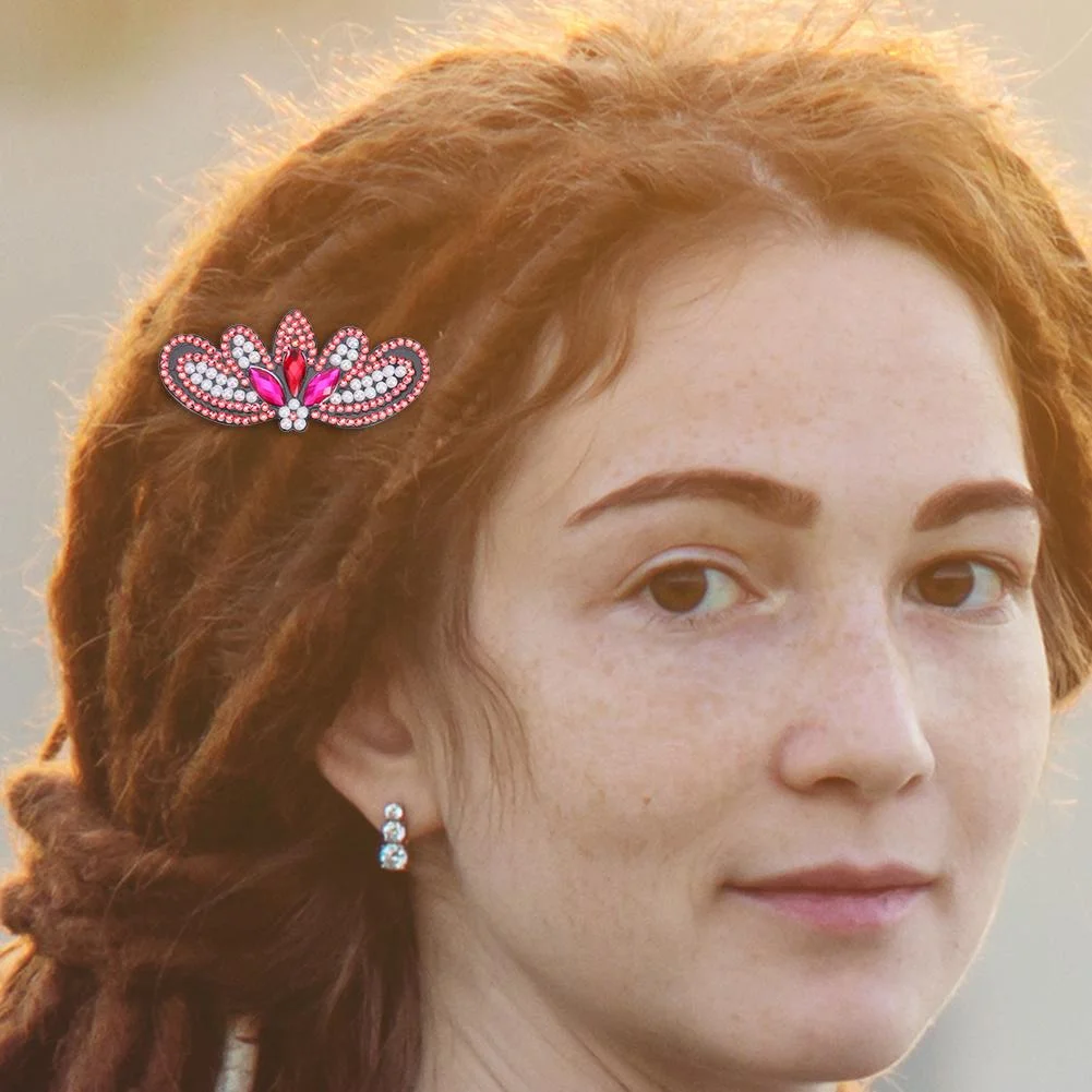 3pcs Butterfly Rhinestone Hair Clip DIY Crystal Bowknot Barrettes