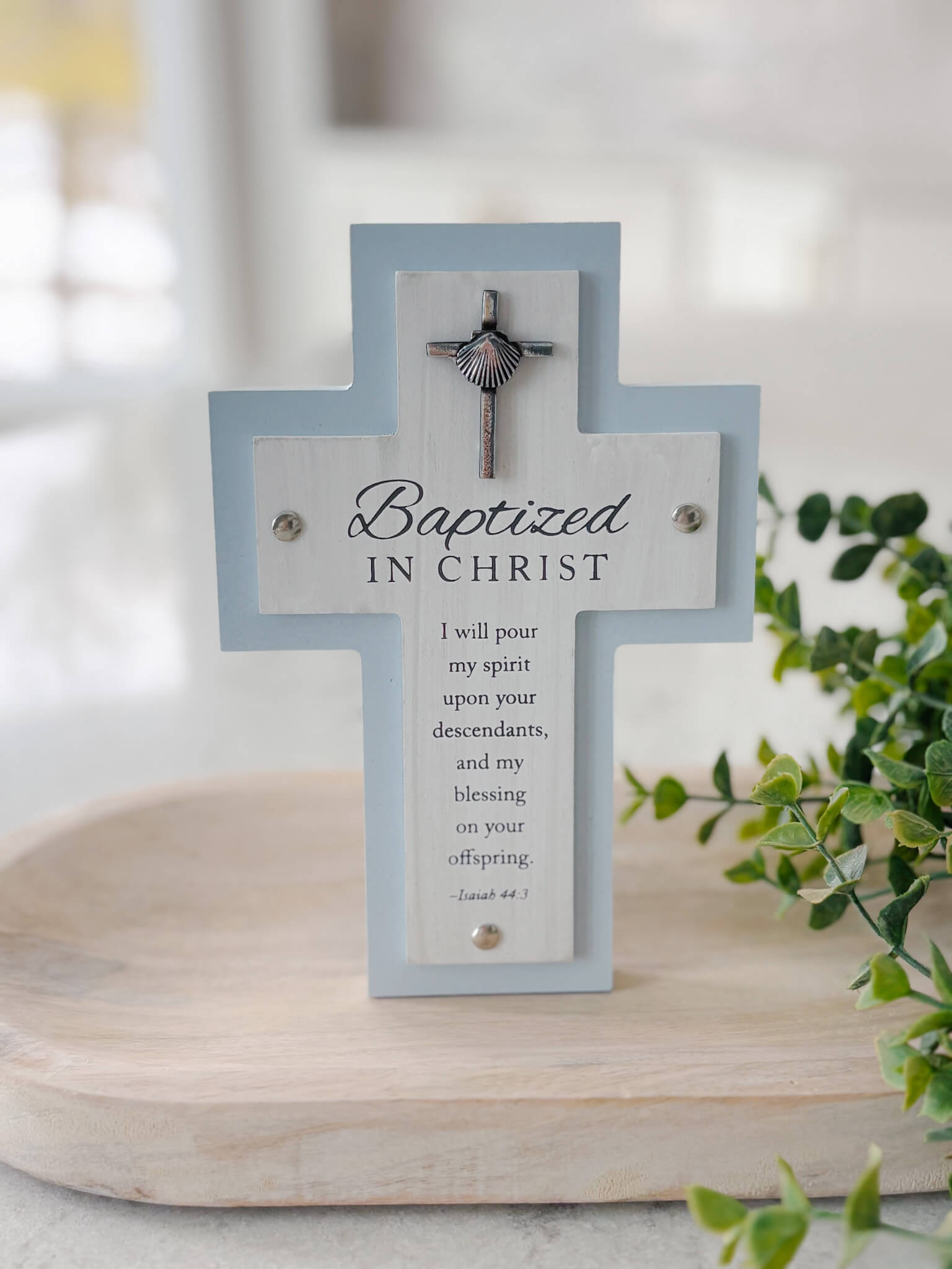 Baptism Cross - Blue