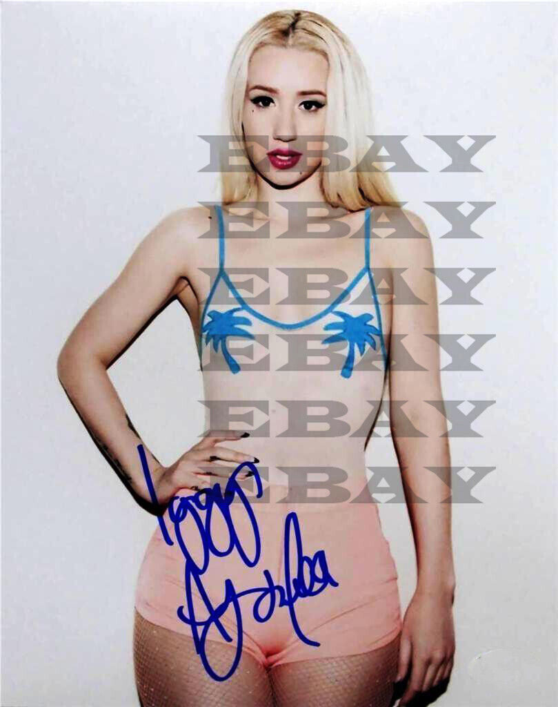 Iggy Azalea signed 8x10 Photo Poster painting Reprint