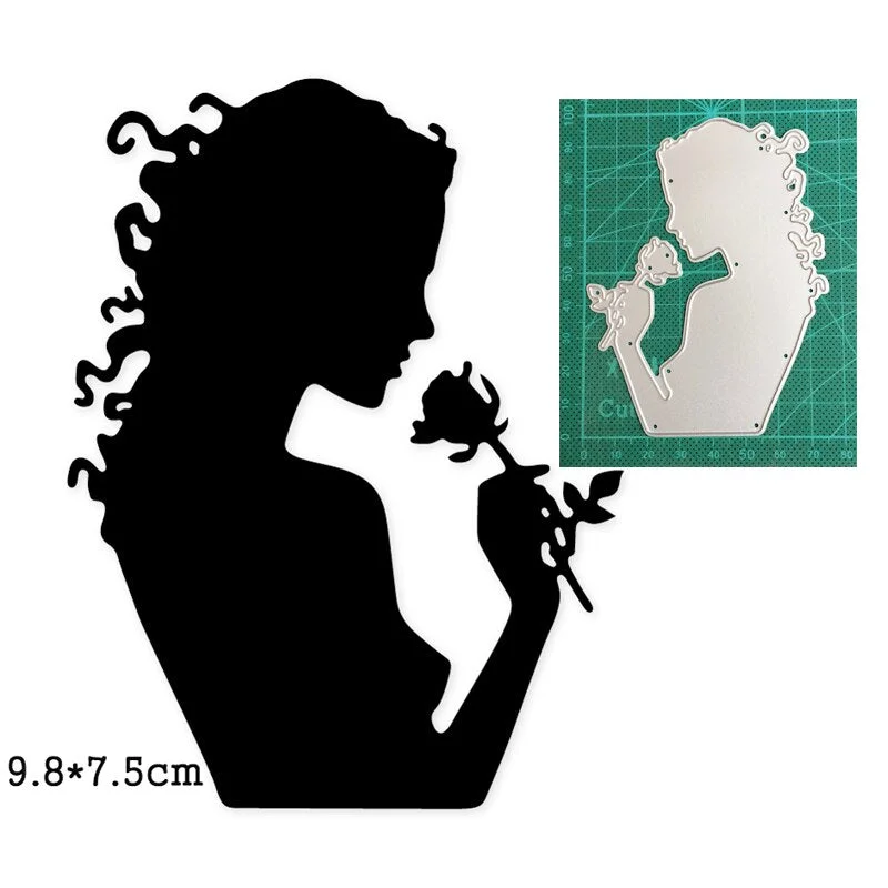 2021 New Craft Dies Africa Woman Metal Cutting Dies Cut Die Mold Decoration Scrapbook Dies Knife Mould Blade Punch Stencils Dies
