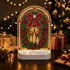 DIY Diamond Art LED Night Light &ndash; Light-Up Table Decor, Double-Sided Printed DIY Crystal Pearl Painting Decoration for Christmas & Holiday Gifts