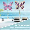 Butterfly 5D Diamond Painting Suncatcher with Crystal Pendant, Double-Sided Hanging Wind Chime Kit for Adults | Colorful Spring Window Decor