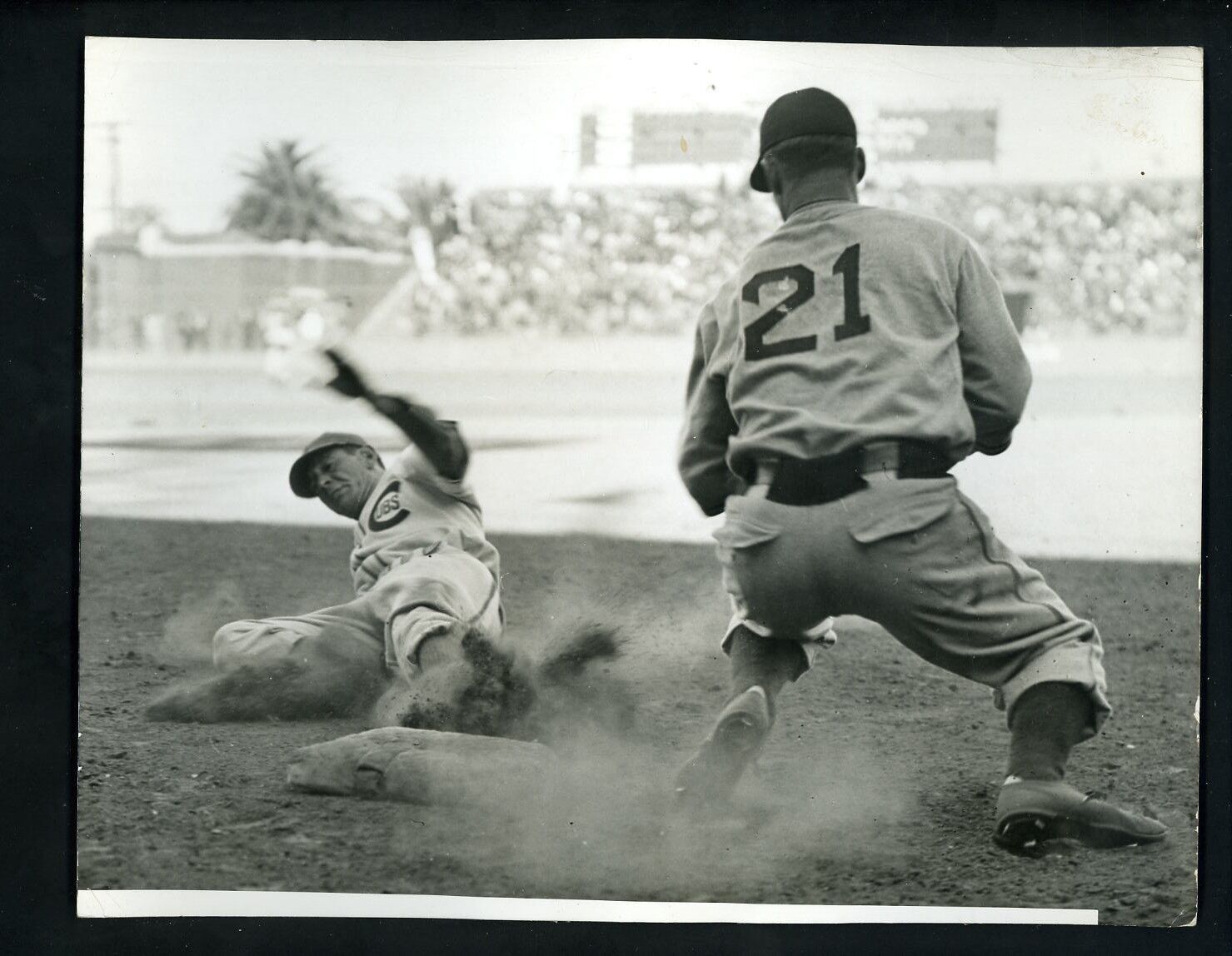 Frank Demaree & Bill Brubaker TYPE 1 Press Photo Poster painting Chicago Cubs Pittsburgh Pirates