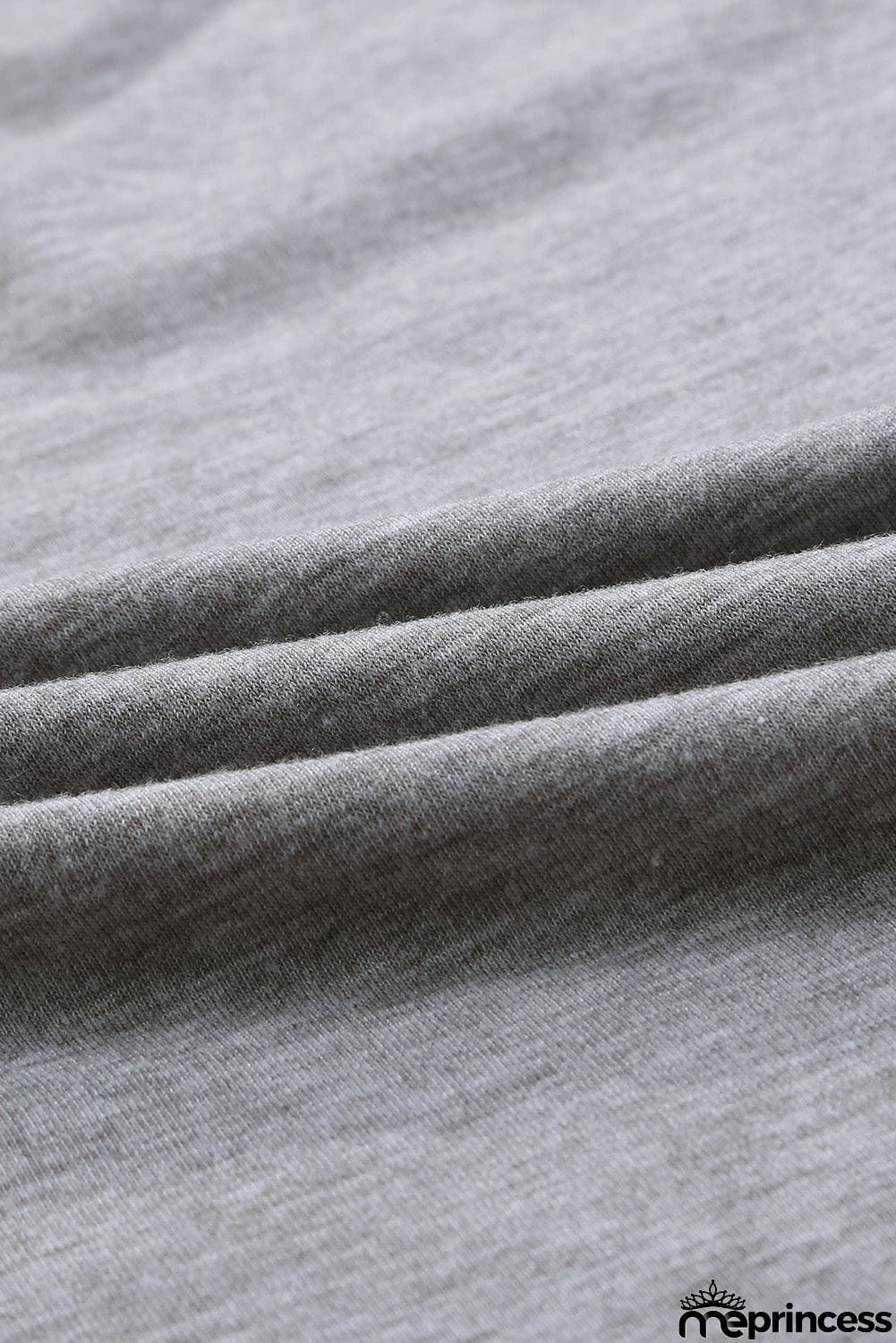 V Neck Stars Print Gray T-shirt