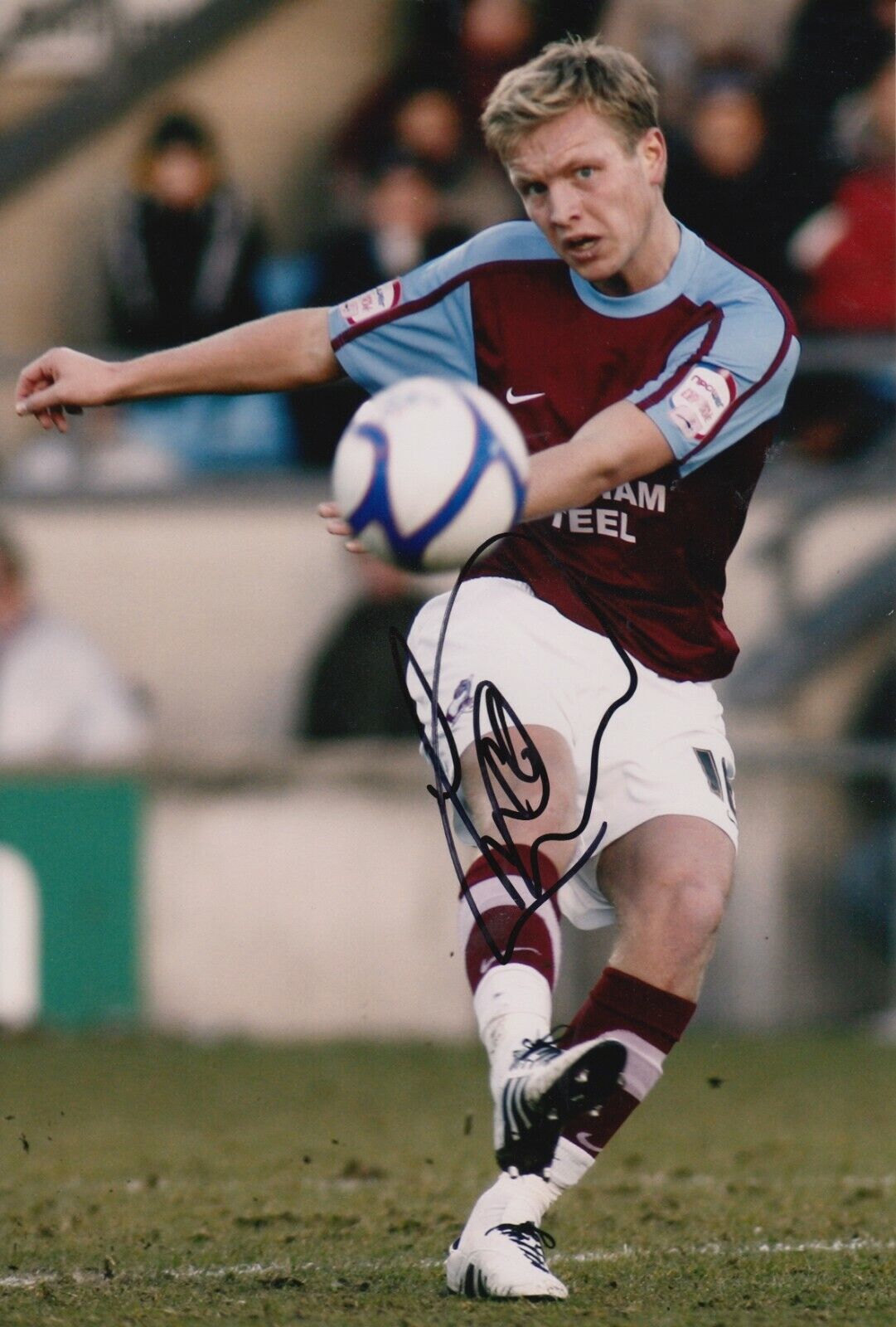 Josh Wright Hand Signed 12x8 Photo Poster painting - Scunthorpe United Autograph.