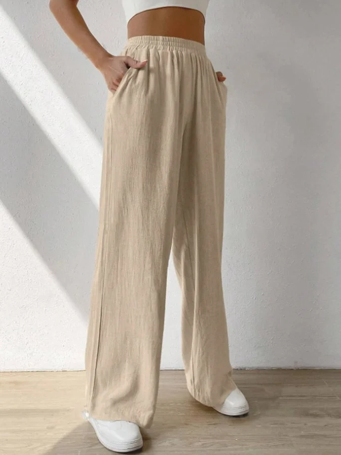 Women'S Solid Color Casual Trousers