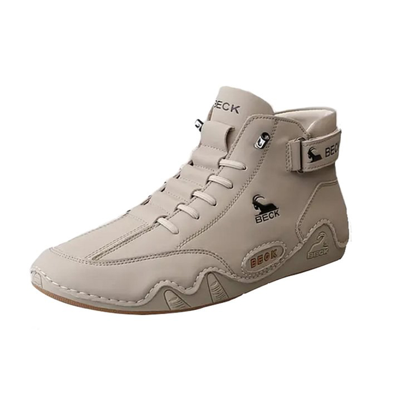 DANRRIO BECK Leather Non-slip Soft Sole Warm Daily Casual High-top Sneakers DANRRIO.COM DANRRIO