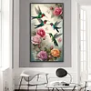 Diamond Painting-DIY Full Round Drill Hummingbird and Flower(70*40 CM)