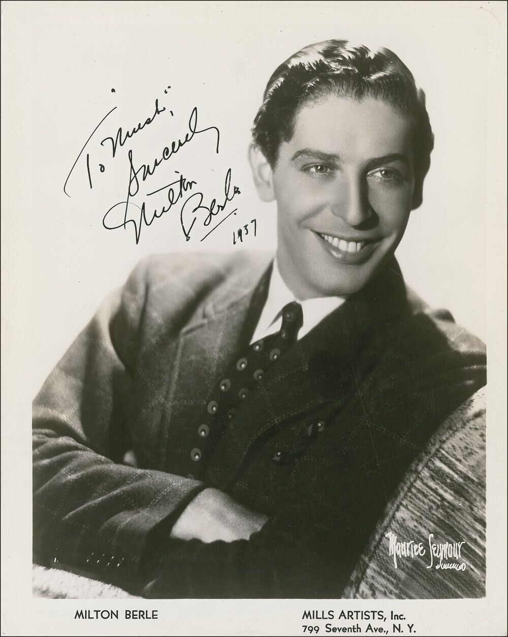 MILTON BERLE Signed Photo Poster paintinggraph - Film Star Actor & Comedian - preprint