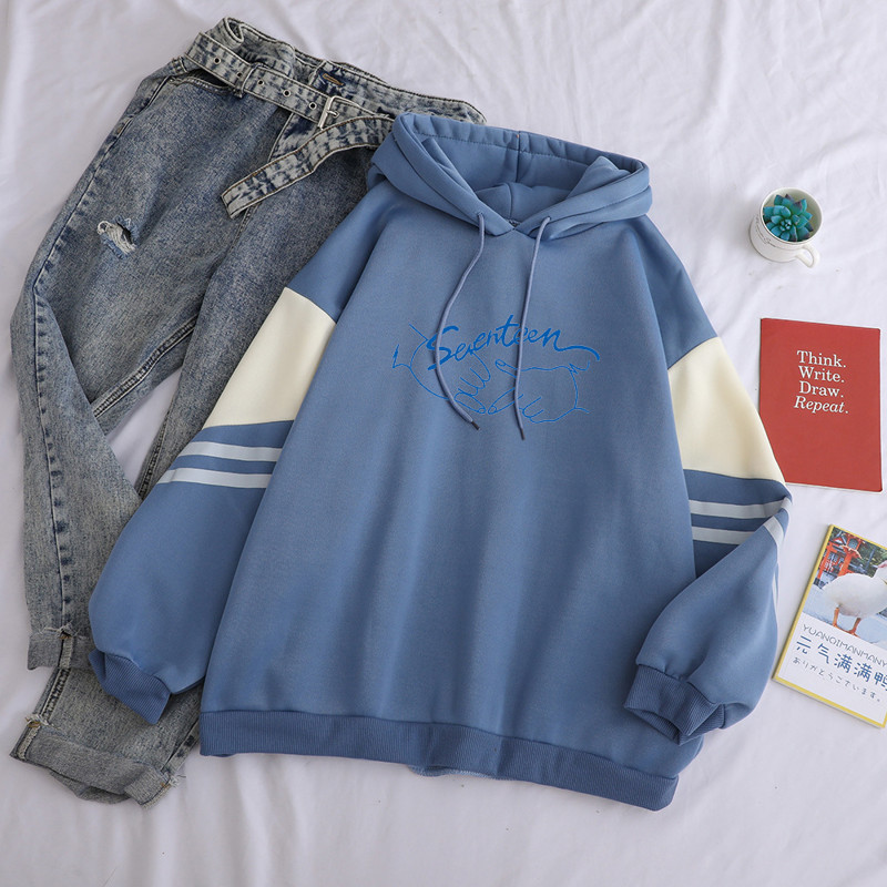 SEVENTEEN Color Block Hoodie officialsvtshop