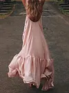 Loose Solid Color Condole Belt Maxi Dress
