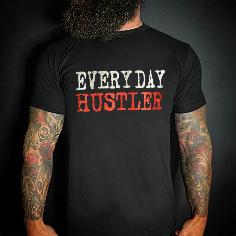 Livereid Everyday Hustler Printed Fitness T-shirt - Livereid