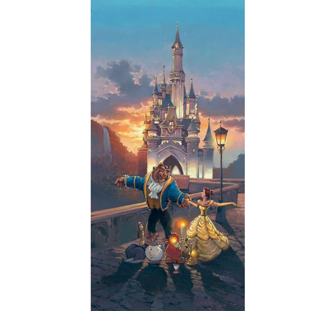 

Beauty Beast - 11CT Stamped Cross Stitch - 45*90CM (Big Size), 501 Original