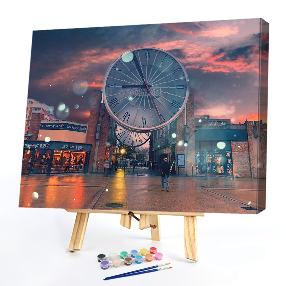 

40*50CM Paint By Numbers-Clock, 501 Original