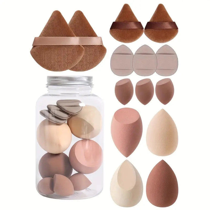 Minimalist Solid Color Hydrophilic Non-Latex Makeup Sponge 200/1000