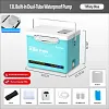 Mini fishing box with oxygen pump, fish and shrimp tank, live fish tank, oxygenated, thickened and insulated, suitable for sea fishing