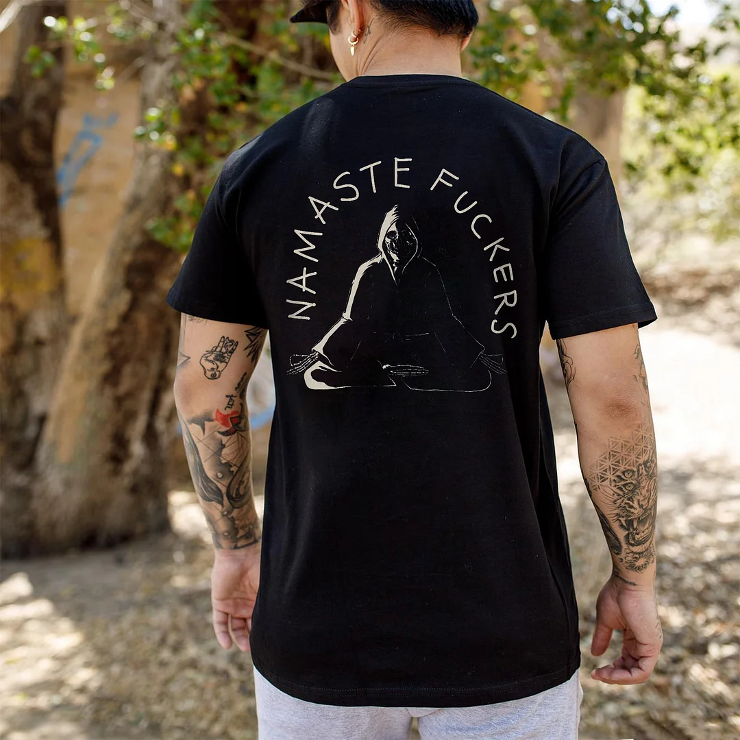 Namaste Fuckers Printed Men's T-shirt -  