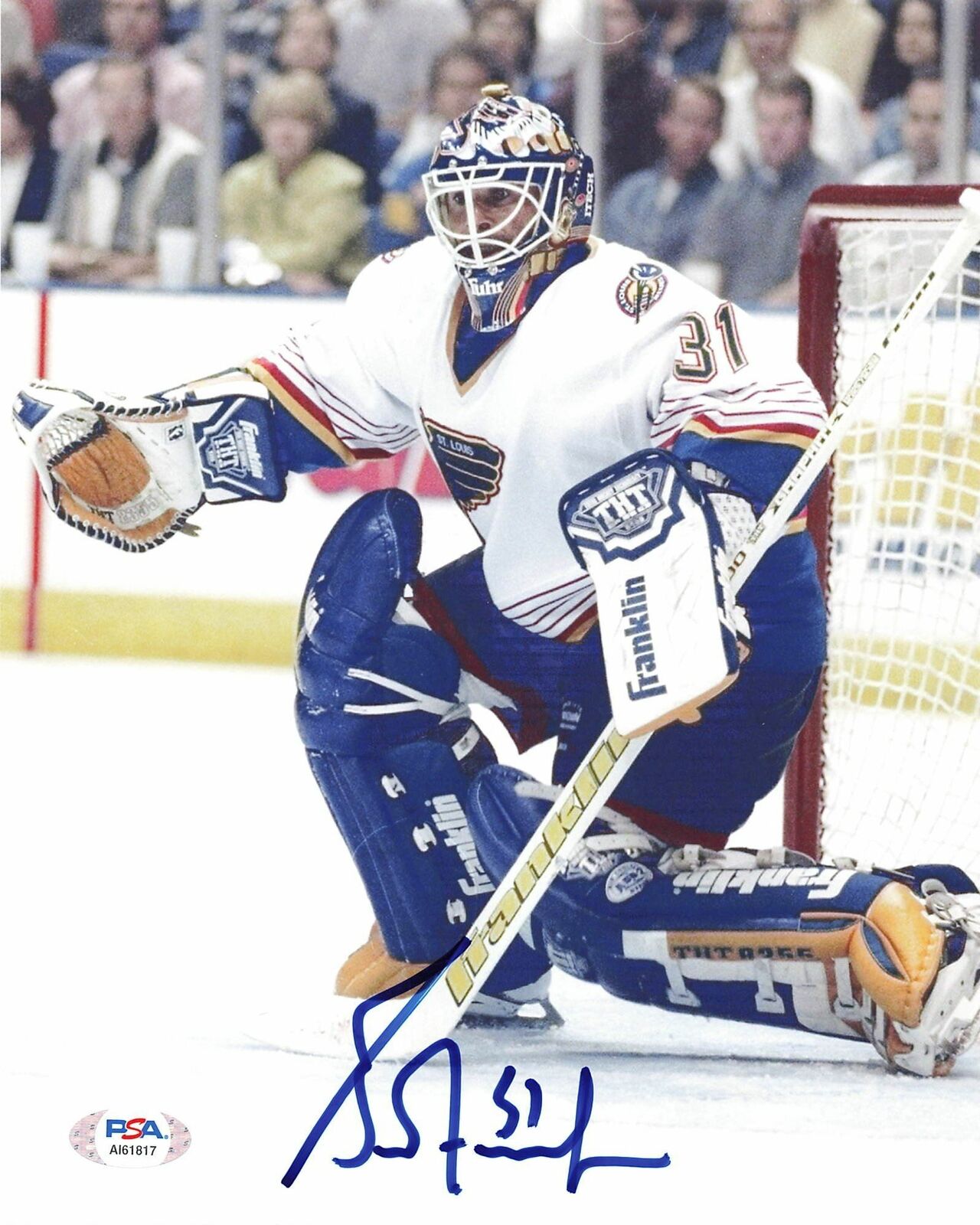 Grant Fuhr signed 8x10 Photo Poster painting PSA/DNA St Louis Blues Autographed