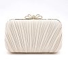 Women's Evening Bag Wedding Bags 2022 Evening Bag Satin Crystals Party Event / Party Black Champagne Dark Blue