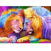 Color Lion Love  |  Full Round Diamond Painting Kits