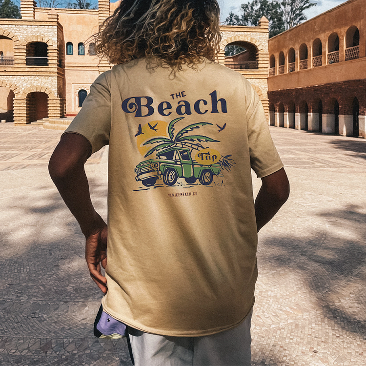 Outdoor Beach Graphic T-Shirt 8454