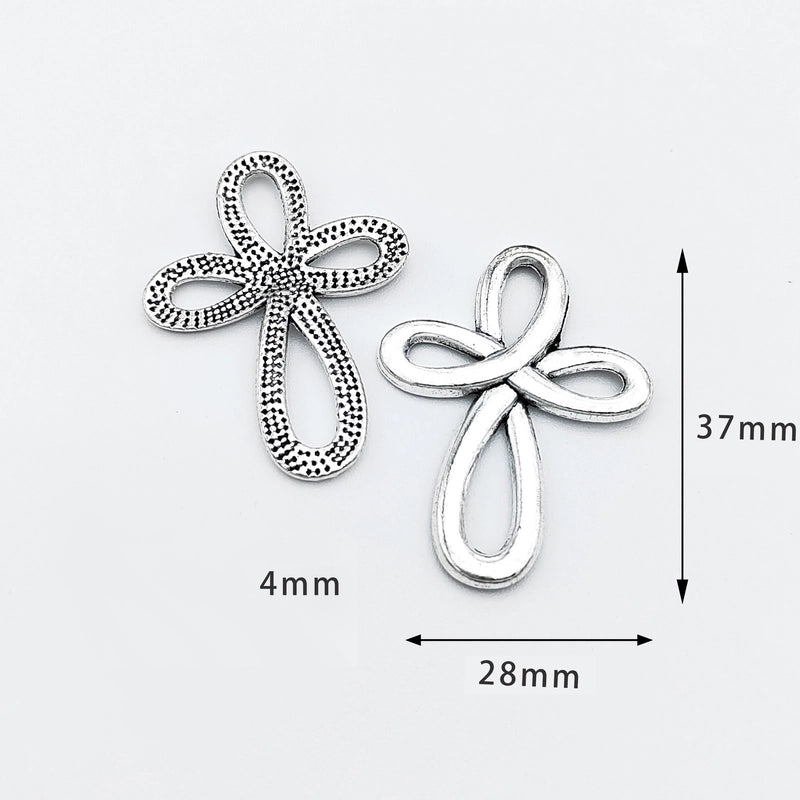 10 Pcs/package Retro Cross Alloy Plating Pendant Jewelry Accessories