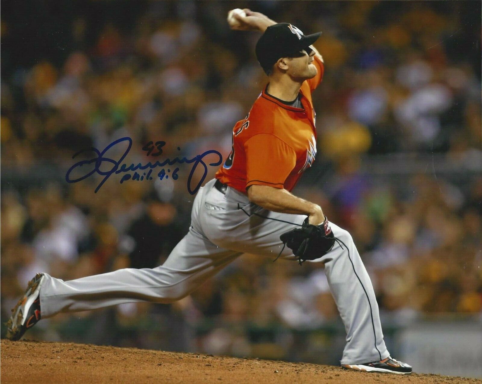 Dan Jennings Autographed 8x10 Miami Marlins#S1138