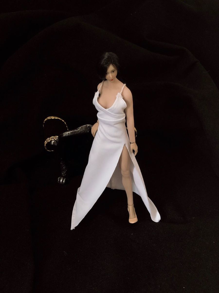 1/12 Women's Sling Dress Fit 6inch PH/TBL Plain Body-aliexpress