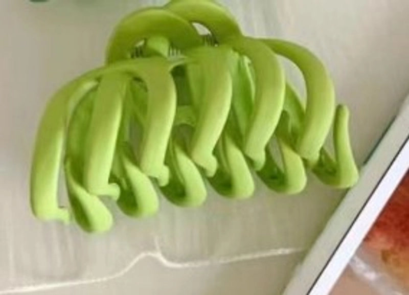 Minimalist Solid Color Plastic Hair Claws