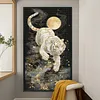 Moonlit White Tiger-11CT Stamped Cross Stitch 40*70cm(Big Size) tapestrymarket