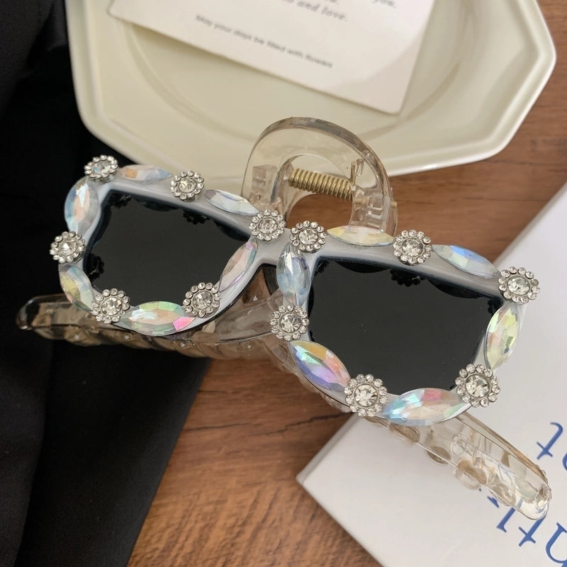 Women’s Hip-Hop Streetwear Sunglasses Acetic Acid Sheets Hair Claws