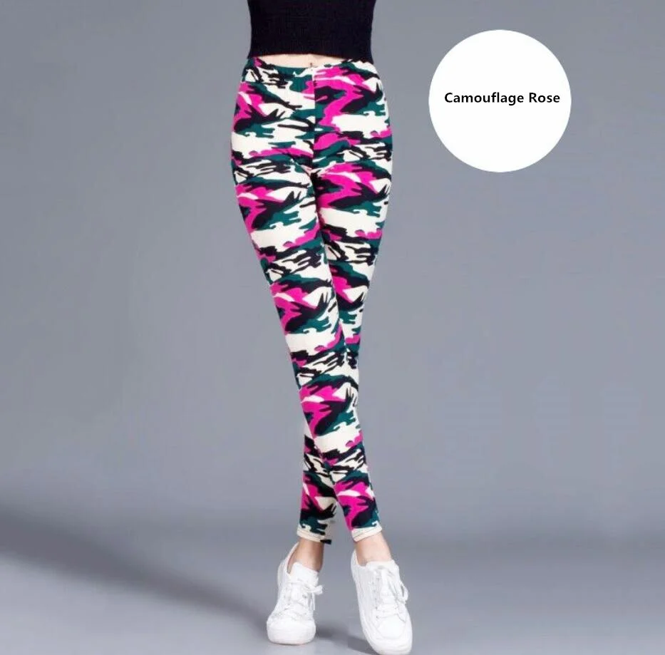 Women Fashion Camouflage Leggings Sexy Print Femme Push Up Pants Casual Camo Sport Workout Fitness Legging