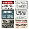 6pcs - Warning - Vintage Metal Signs(12*16Inch)