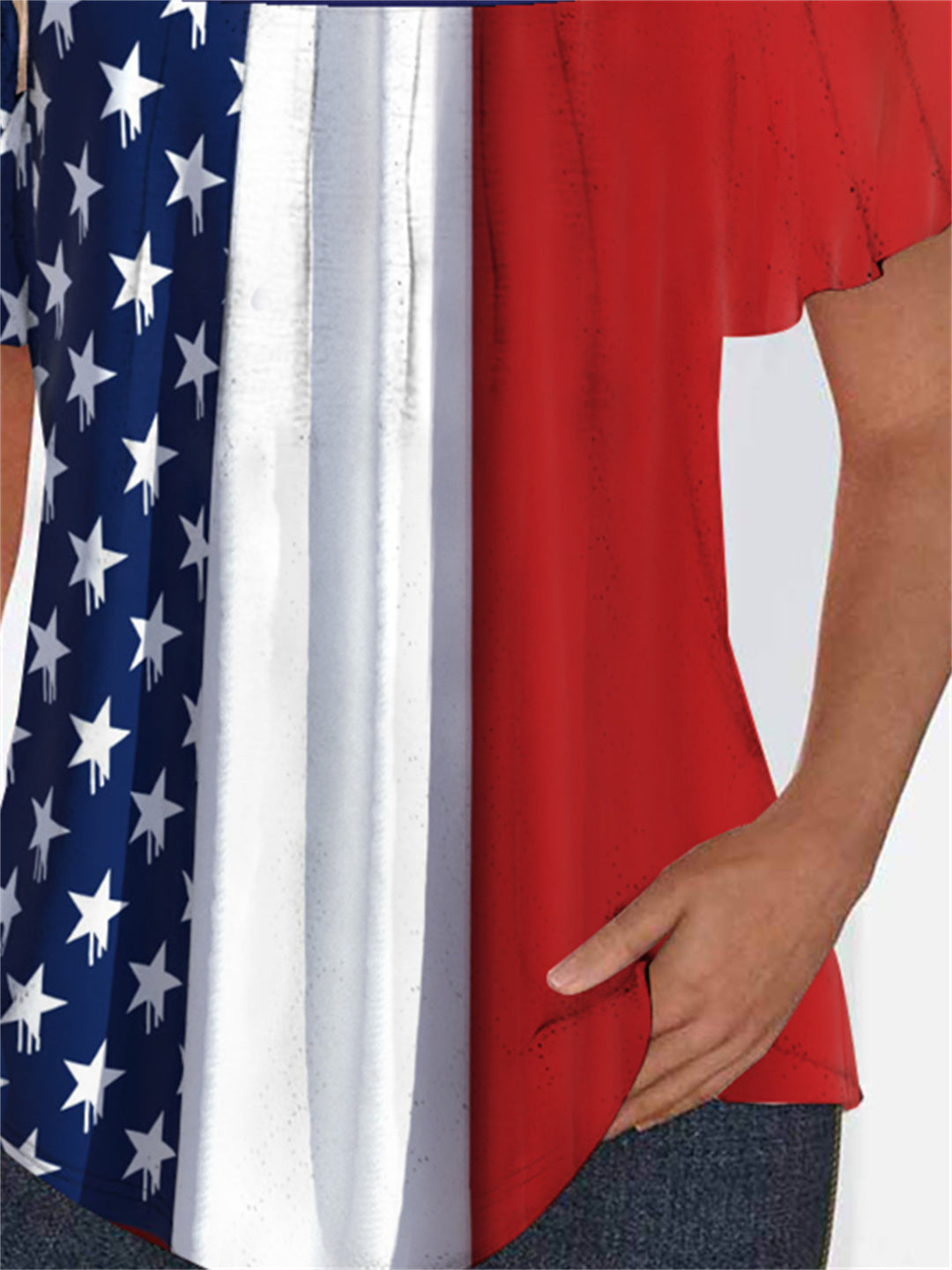 Women's Short Sleeve U-neck Graphic Top