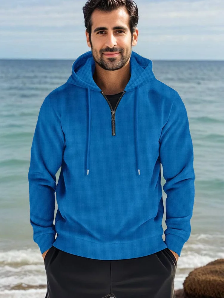 Athleisure Comfort Waffle Hoodie QueenFunky
