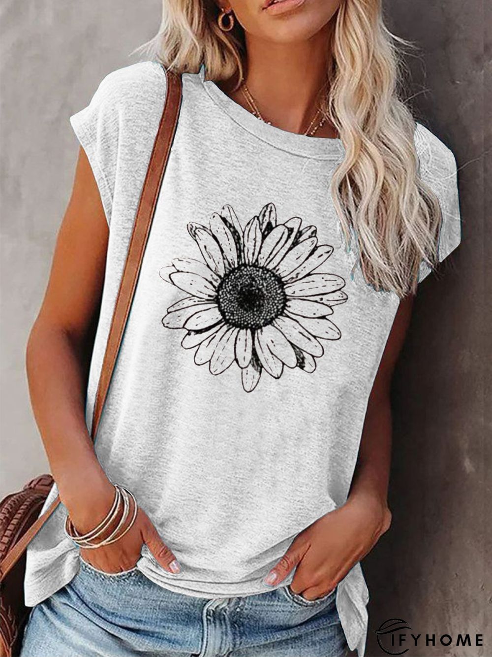 Short Sleeve Floral Casual T-shirt | IFYHOME