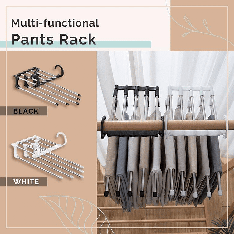 (🔥Hot Sale NOW- SAVE 48% OFF) Multifunctional Pants Rack(BUY 2 FREE SHIPPING NOW!)