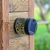 Solar Elegant Flower Wall Lights Waterproof Decorative Pathway Light 7-Color Changing Metal Projector Lamps for Backyards/Patio/Porch