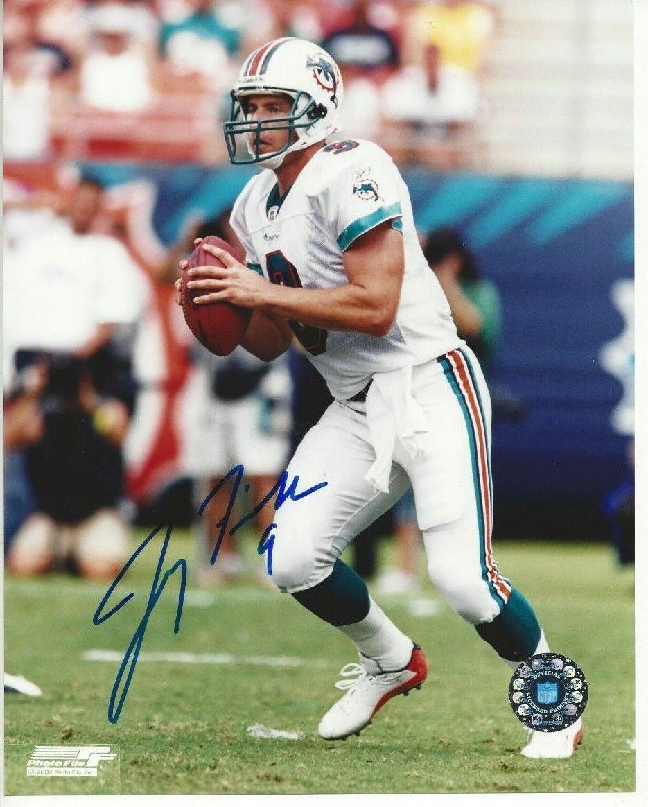 Jay Fielder Autographed 8x10 Miami DolphinsRare B861