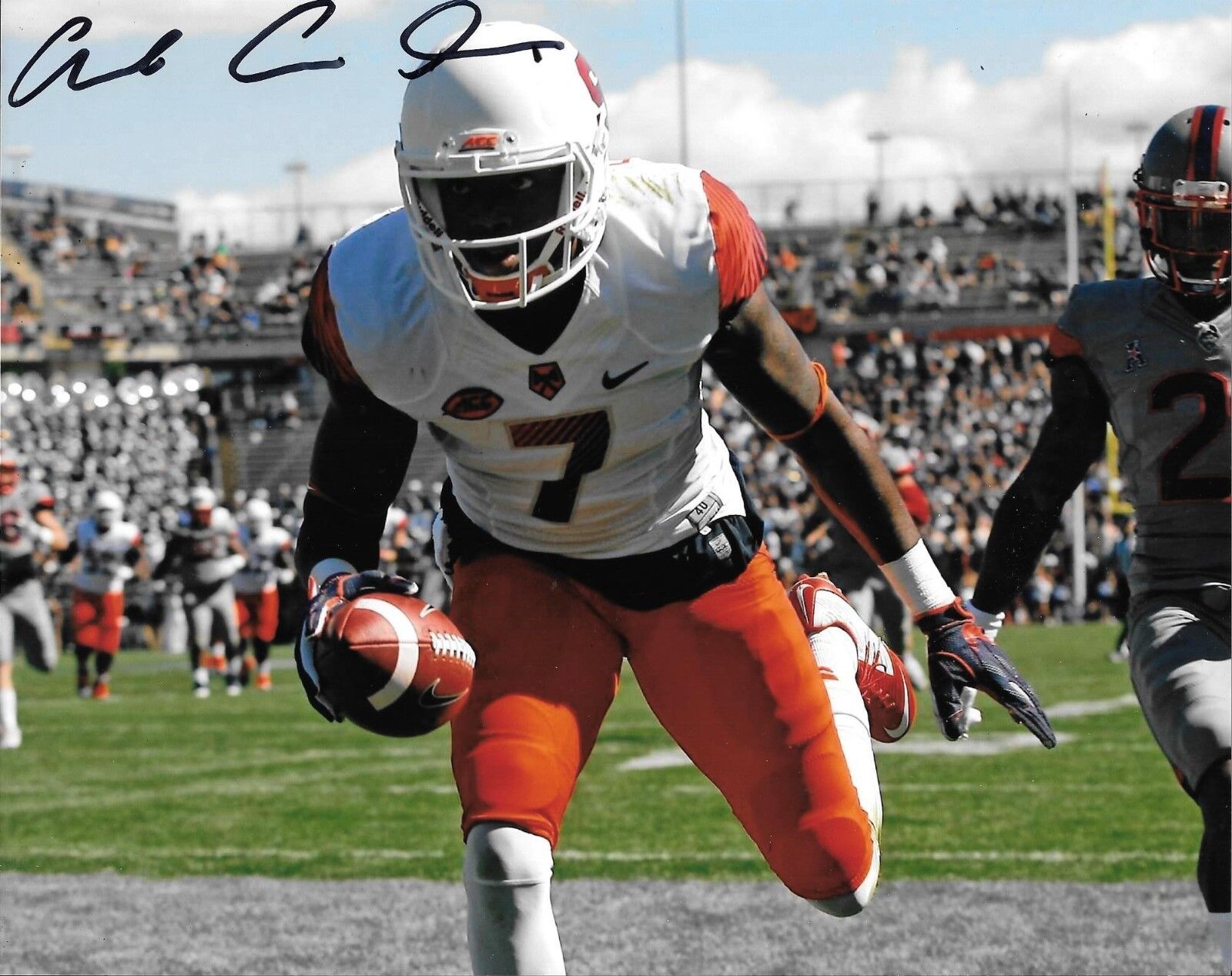 AMBA ETTA-TAWO HAND SIGNED SYRACUSE ORANGE 8X10 Photo Poster painting W/COA ETTA TAWO