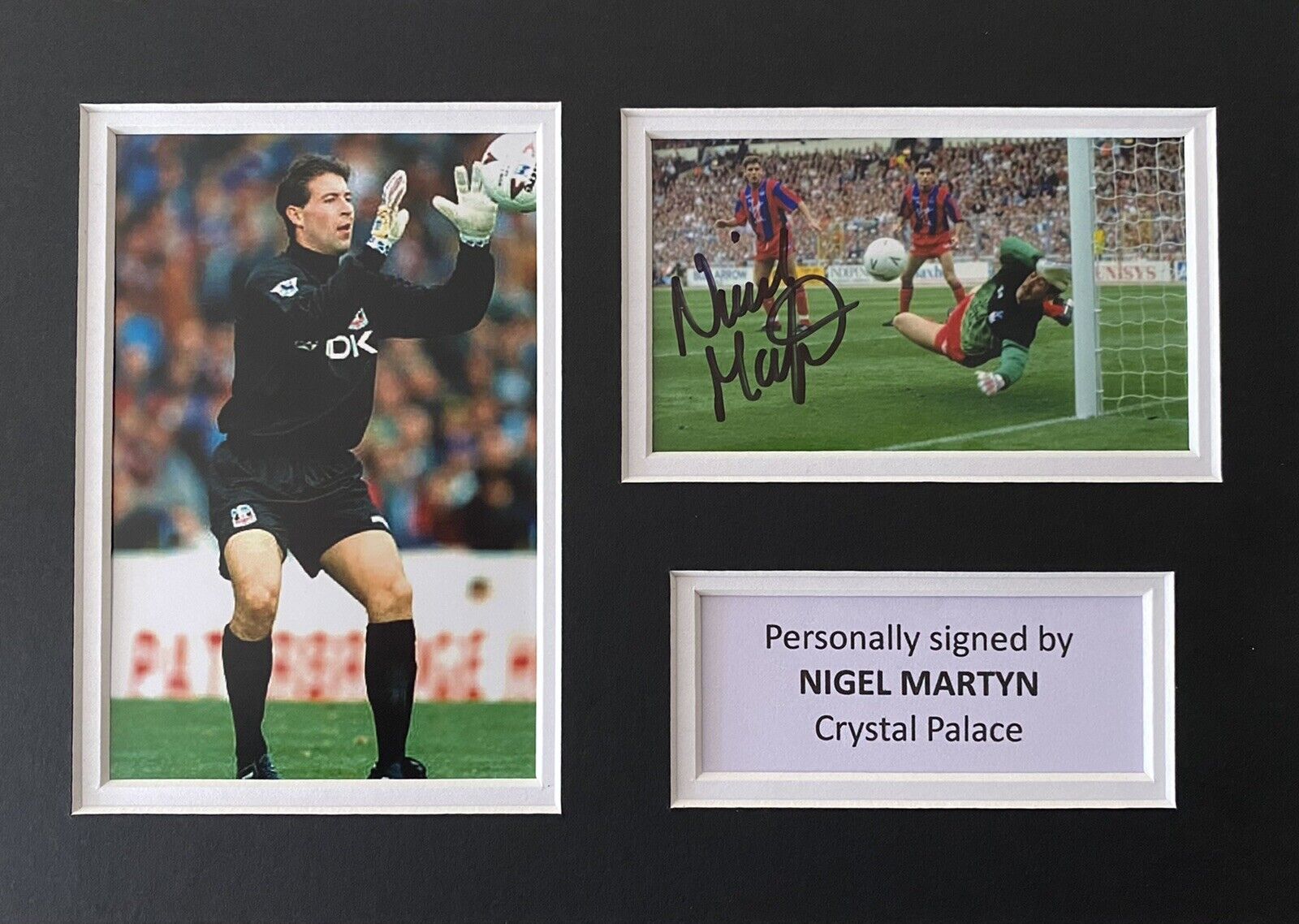 Nigel Martyn Genuine Signed Crystal Palace Photo Poster painting In A4 Mount Display