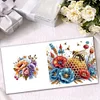 (US Local)6Pcs Ladybug Bee Diamond Painting Greeting Card for Holiday Party Favors