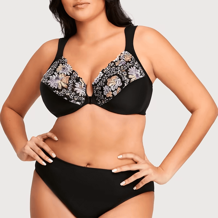 🎁LAST DAY SALE-49% OFF🎁Front Closure Plus Size Full Coverage Lace Bra