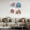 (US Local)4Pack Xmas-Crystal Rhinestone Diamond Painting(30x30cm)