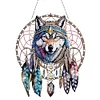 Acryl Traumfänger Wolf - 5d DIY Handwerk Anhänger