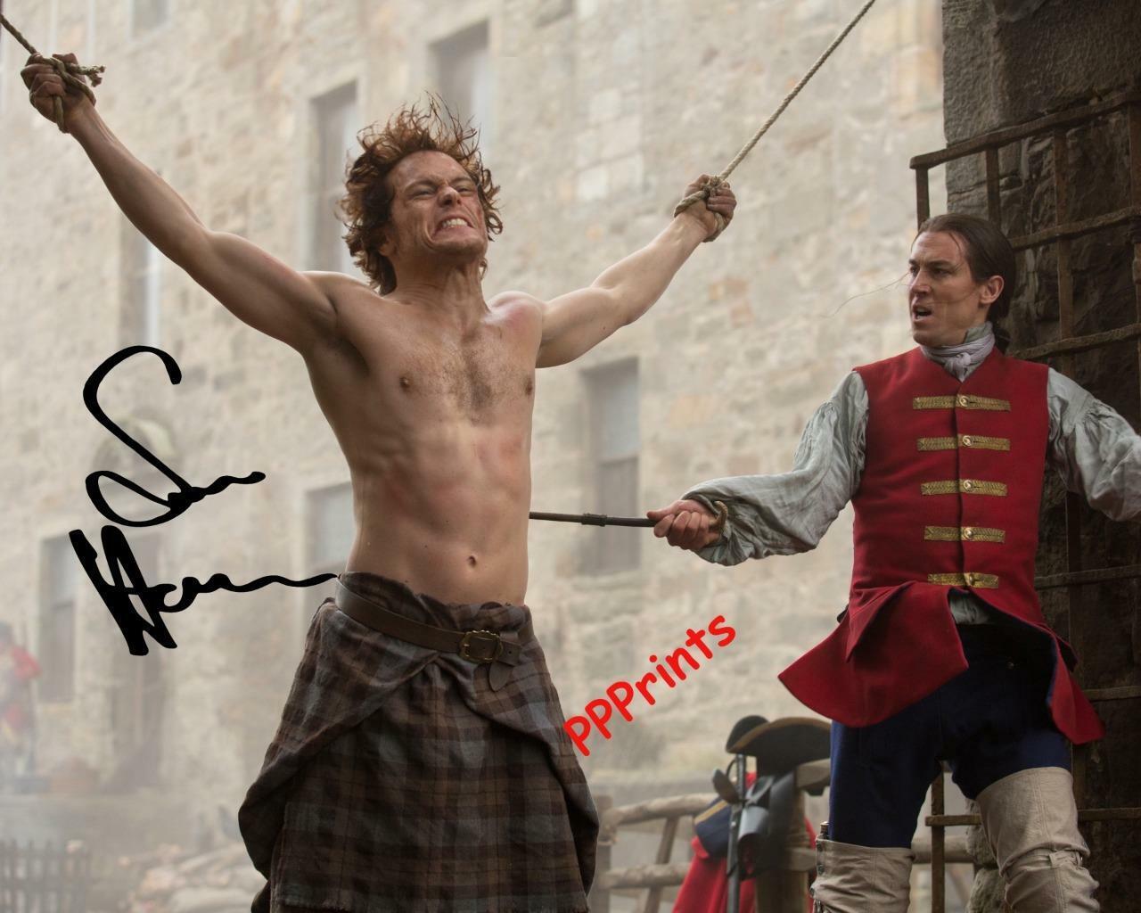 SAM HEUGHAN JAMIE OUTLANDER SIGNED AUTOGRAPHED 10X8 REPRO Photo Poster painting PRINT