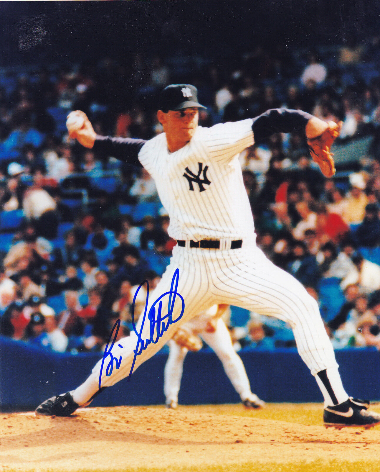 BILL GULLICKSON NEW YORK YANKEES ACTION SIGNED 8x10